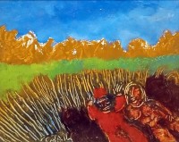 Tassaduq Sohail, 7 x 9 Inch, Oil on Board, Abstract Painting, AC-TS-035